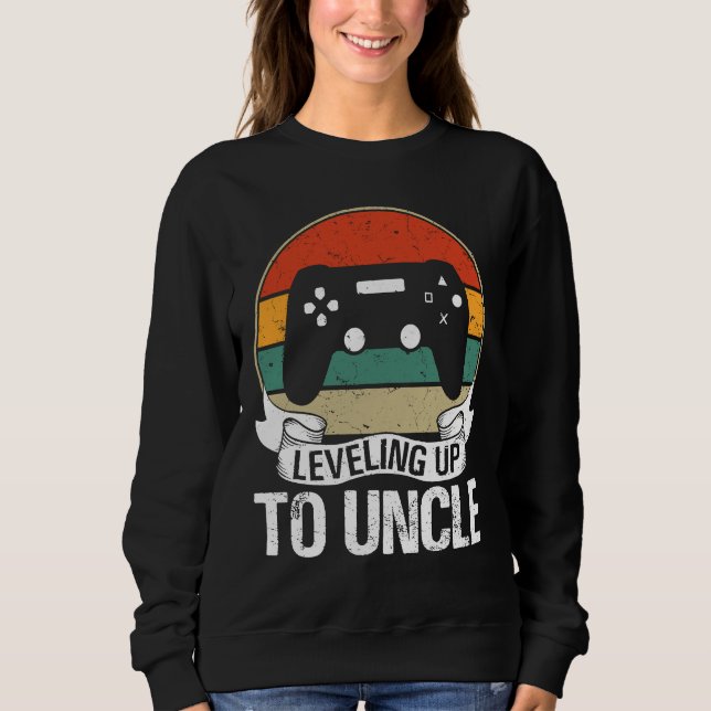 Sweatshirt Leveling Up To Uncle Pregnancy Announcement 2023 G (Devant)