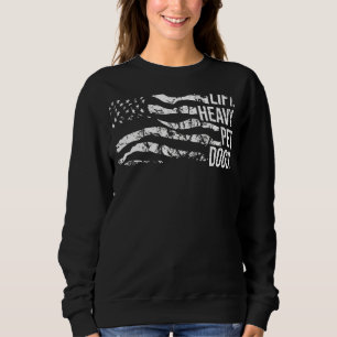 Sweatshirt Lever de lourds chiens pour animaux de compagnie P