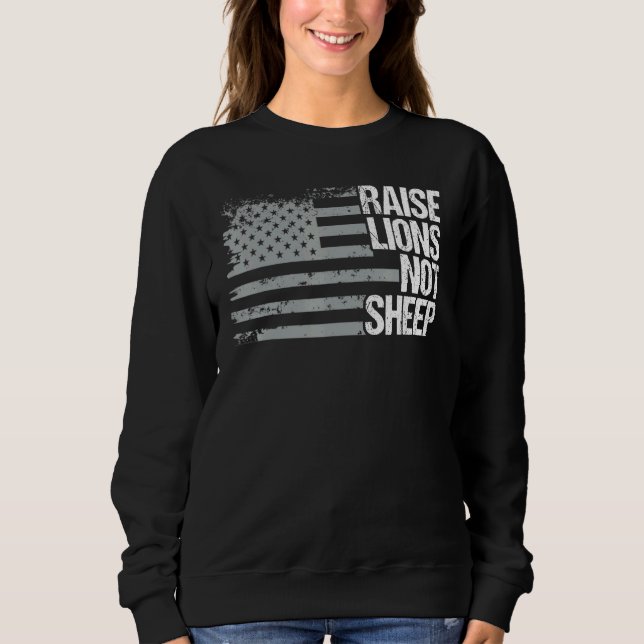 Sweatshirt Lever Lions Pas Mouton Patriot Américain Patriotiq (Devant)