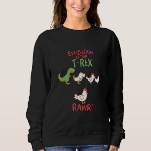 Sweatshirt L'Évolution De La Rive-T-Rex ! Dino Dino Dino Dic