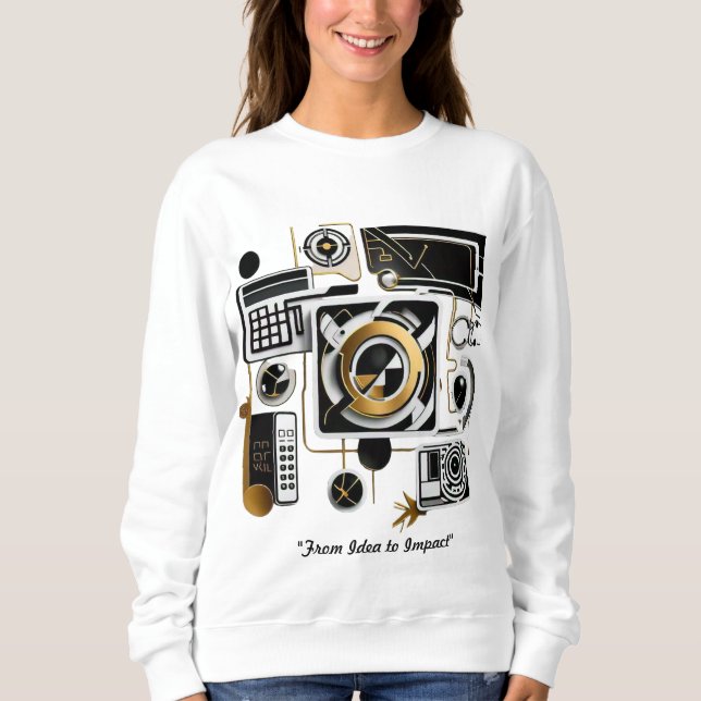 Sweatshirt "L'évolution technologique dévoilée" (Devant)
