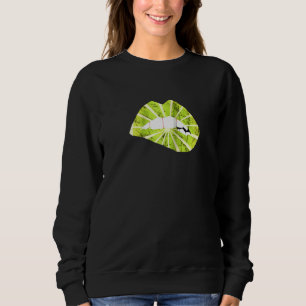 Sweatshirt Lèvres citron Lime aigre Lipstick Lemonade Kisser