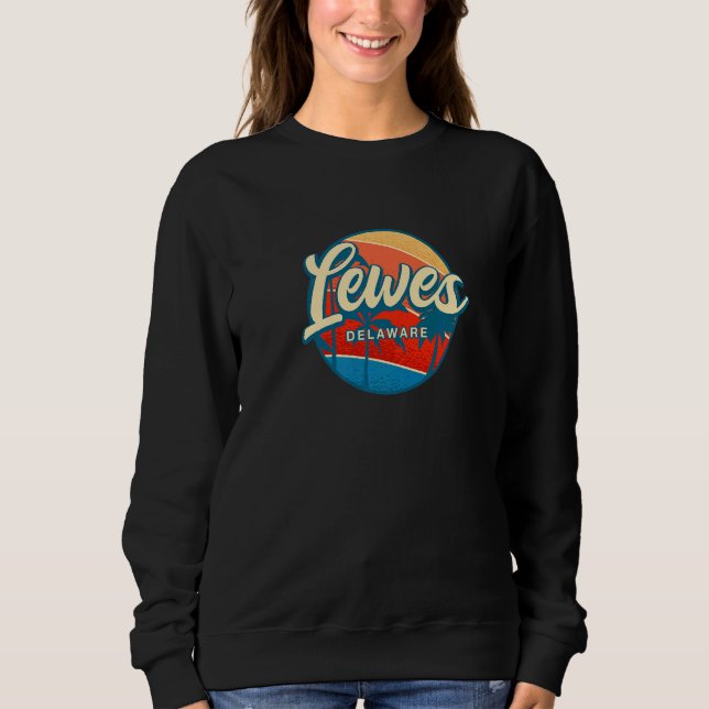 Sweatshirt Lewes Delaware Summer De Tropical Lewesian Beach (Devant)