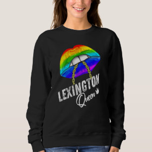 Sweatshirt Lexington Queen Lgbtq Gay pride Flag Lièvres arc-e