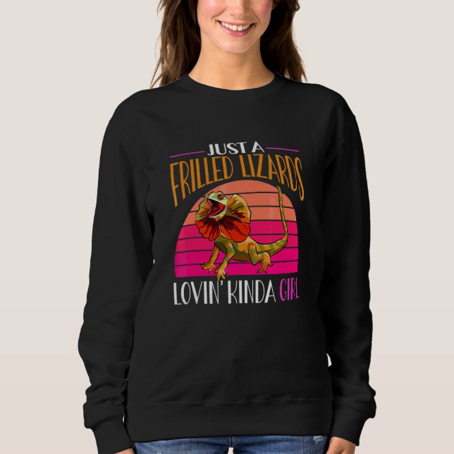 Sweatshirt Lézard à fronce Reptile Herpétologue (Devant)