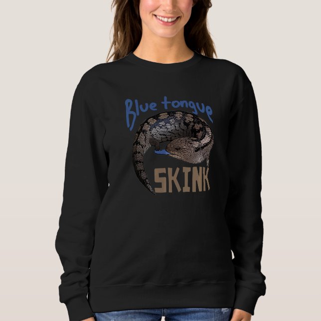 Sweatshirt Lézard de race bleue 1 (Devant)
