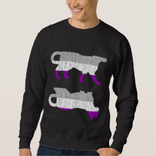 Sweatshirt Lgbt Ace Pride Asexualité Drapeau Animaux Animaux 