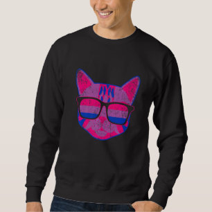 Sweatshirt Lgbt Bi Pride Bisexualité Chat Animal Queer Bisexu