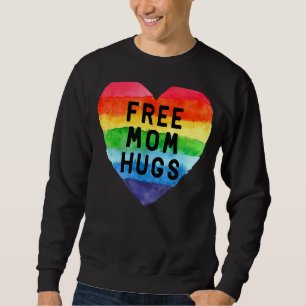 Sweatshirt Lgbt Drapeau Gay Lesbian Pride Libre Maman Hugs Ar