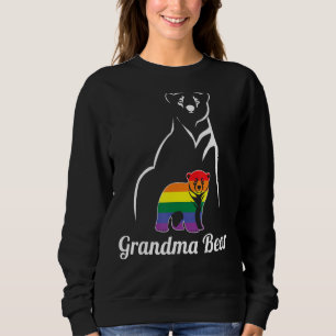 Sweatshirt Lgbt Grand-mère Ours Gay pride Lesbian Rainbow Gra