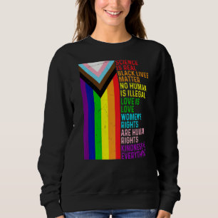 Sweatshirt Lgbt Lesbian Gay Science Est Véritable Blm L'Amour