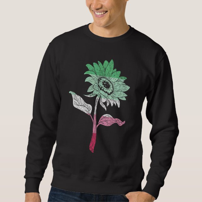 Sweatshirt Lgbt Pride Abrosexualité Drapeau Queer Sunflower A (Devant)