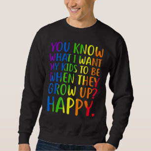 Sweatshirt Lgbt Sensibilisation Parents Maman Papa Gay pride