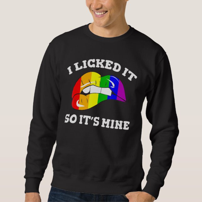 Sweatshirt Lgbt Support Rainbow Pride Je L'Ai Laissé Ainsi Sa (Devant)