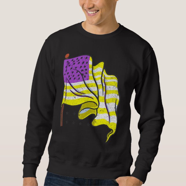 Sweatshirt Lgbt Third Genre Us Drapeau American Pride Queer N (Devant)