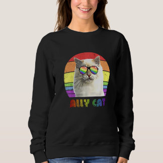 Sweatshirt Lgbtq Ally Cat Rainbow Gay pride Drapeau Lgbt 35