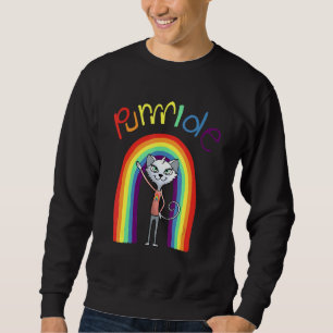 Sweatshirt Lgbtq Cat Pride Cute Kitten Pride Pour Lesbienne G