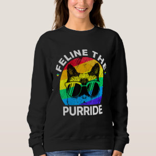 Sweatshirt Lgbtq Gay pride Chat Feline La Purride