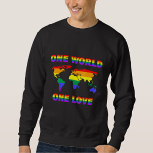 Sweatshirt Lgbtq Rainbow Earth Lgbtqi Lgbt Gay