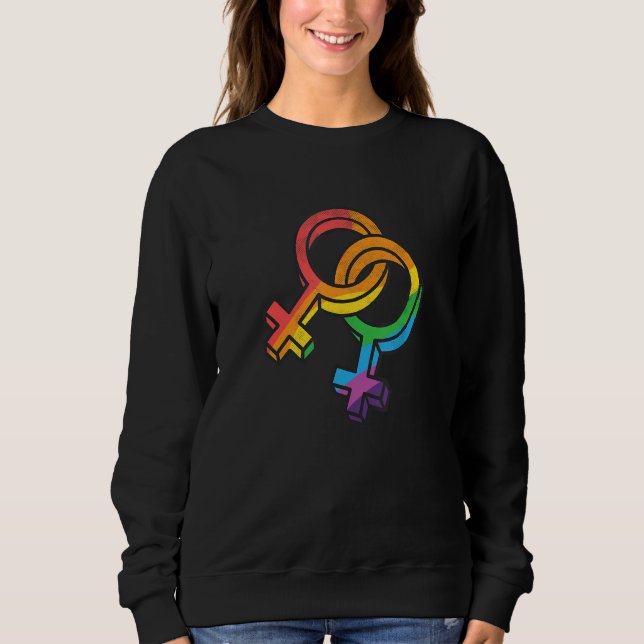 Sweatshirt LGBTQ Symbol Equality Rights Awareness Month LGBT  (Devant)