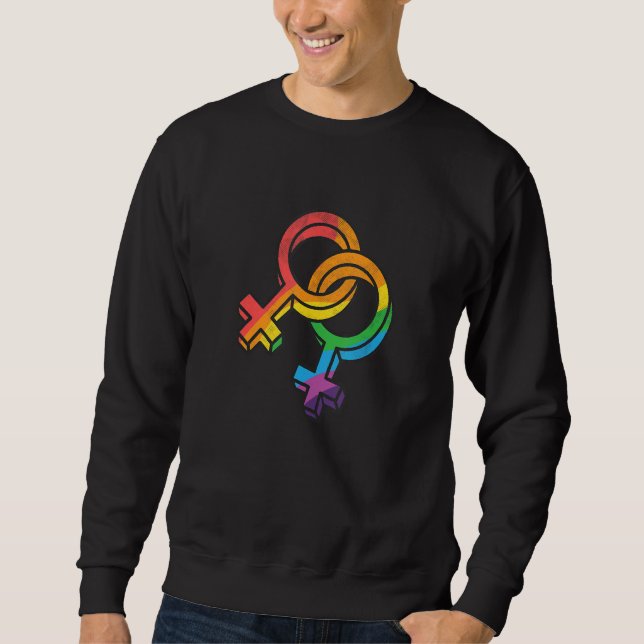 Sweatshirt LGBTQ Symbol Equality Rights Awareness Month LGBT  (Devant)