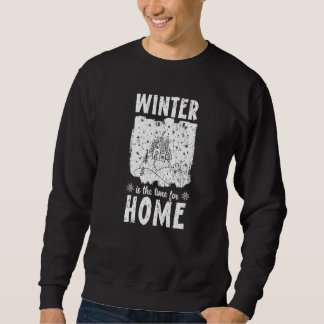 Sweatshirt L'hiver est le moment pour la neige à la maison Cl