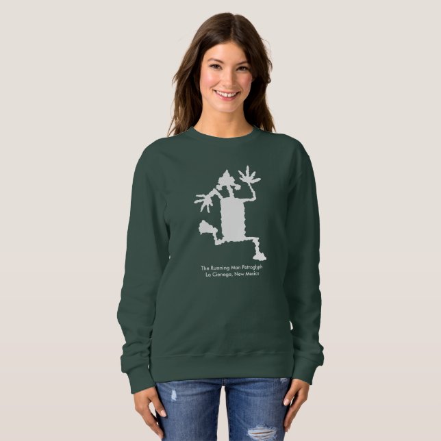 Sweatshirt L'homme en marche Petroglyph (Devant entier)