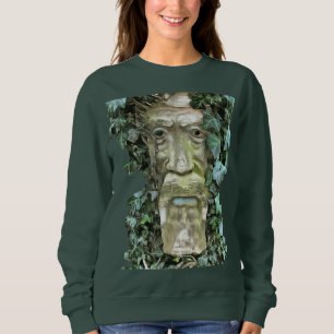 Sweatshirt L'homme vert païen celtique avec des Feuilles ivoi