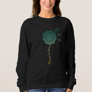 Sweatshirt Libellule Mandala Coloré Paix Zen Yoga Chakra O