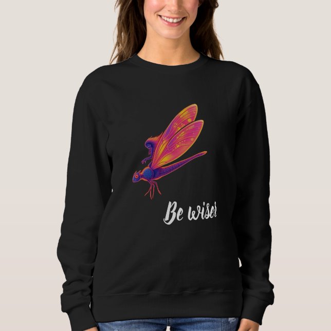 Sweatshirt Libellule néon – Transformation de la nature esthé (Devant)