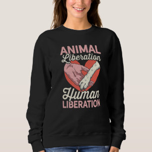 Sweatshirt Libération animale Libération humaine Animaux Zoo