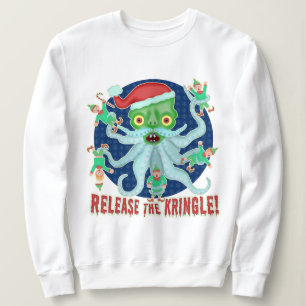 Sweatshirt Libération drôle de chandail laid de Noël le