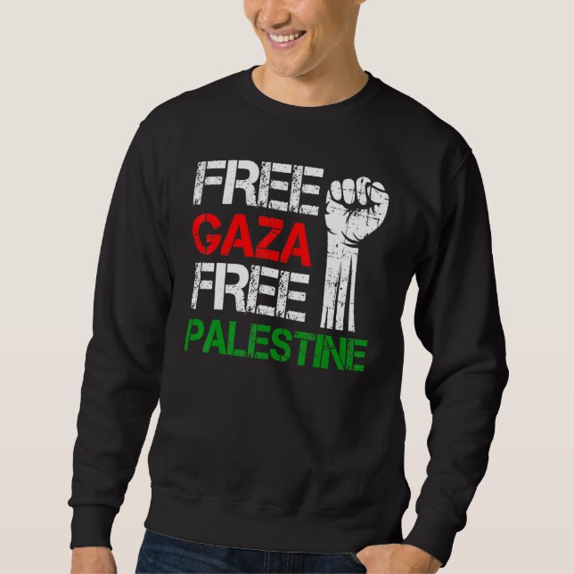 Sweatshirt Libérer Gaza Libérer la Palestine (Devant)