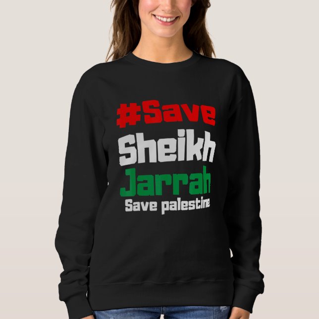 Sweatshirt Libérer Gaza Palestine Indicateur arabe (Devant)