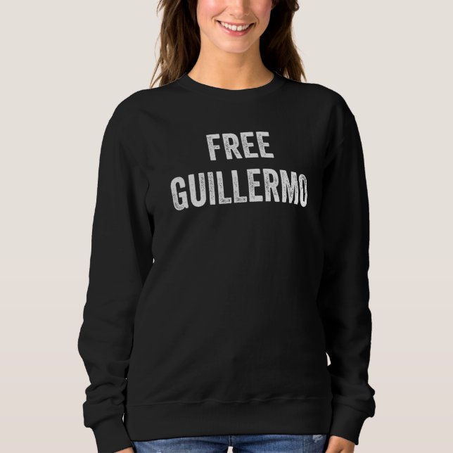 Sweatshirt Libérez Guillermo Soutenez la libération de Guille (Devant)