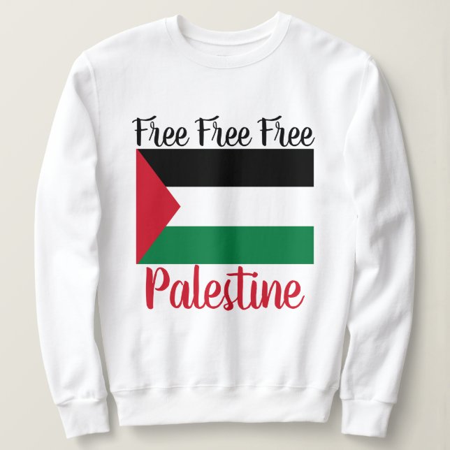 Sweatshirt Libérez la Palestine Sauvez Gaza (Design devant)