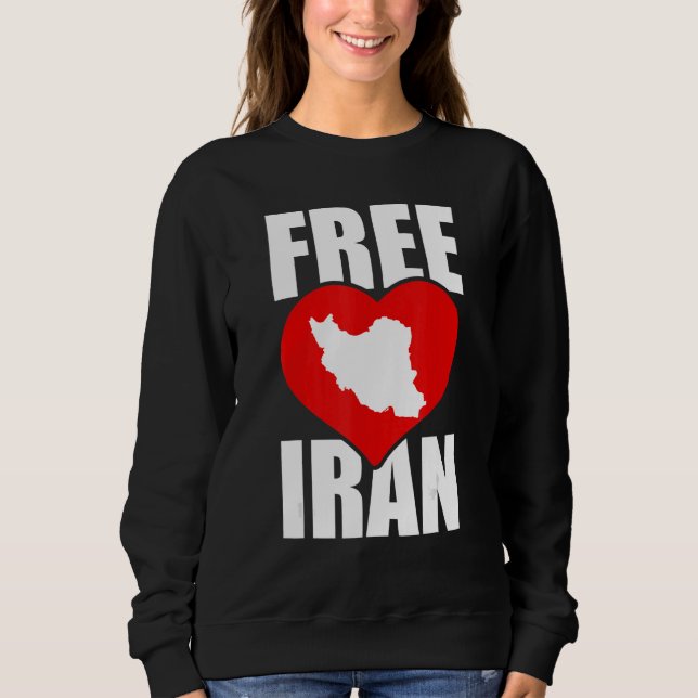 Sweatshirt Libérez l'Iran Aimer la liberté perse Azadi Iran C (Devant)
