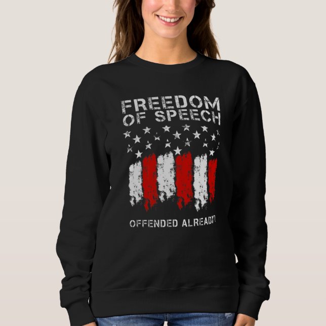 Sweatshirt Liberté d'expression Premier amendement Droit de p (Devant)