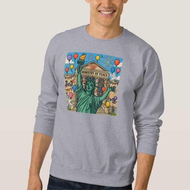 Sweatshirt Liberté entre paix et guerre (Devant)