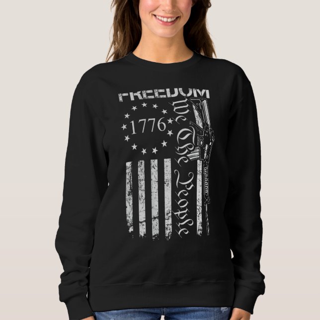 Sweatshirt Liberté  Nous Le Peuple Ar15 Drapeau États-Unis Pr (Devant)