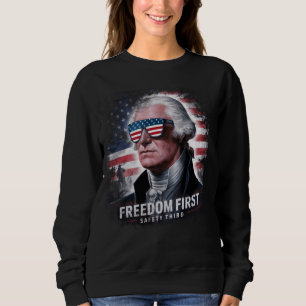 Sweatshirt Liberté Première Sécurité Troisième 4 juillet Patr