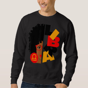 Sweatshirt Libra Girl Africa Girl Zodiac Signes Anniversaire