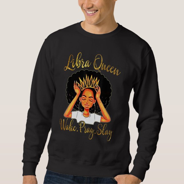 Sweatshirt Libra Queens Sont Nés En Septembre 23 Octobre 22 (Devant)