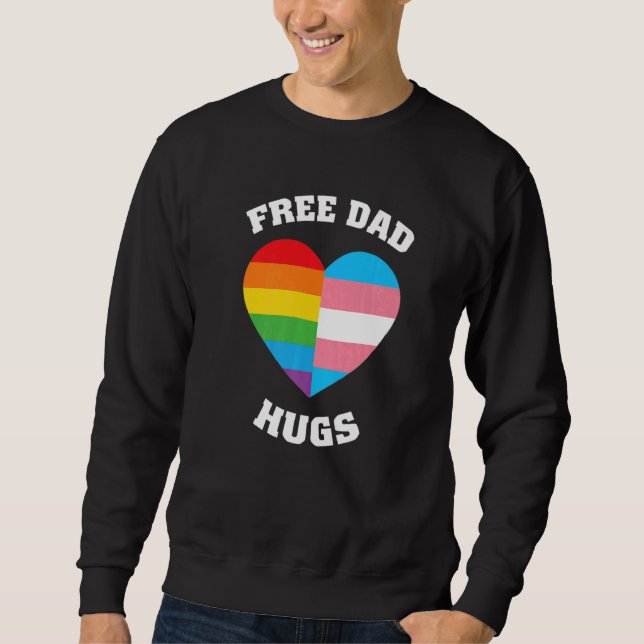 Sweatshirt Libre Papa Encarde Fierté Lgbt (Devant)
