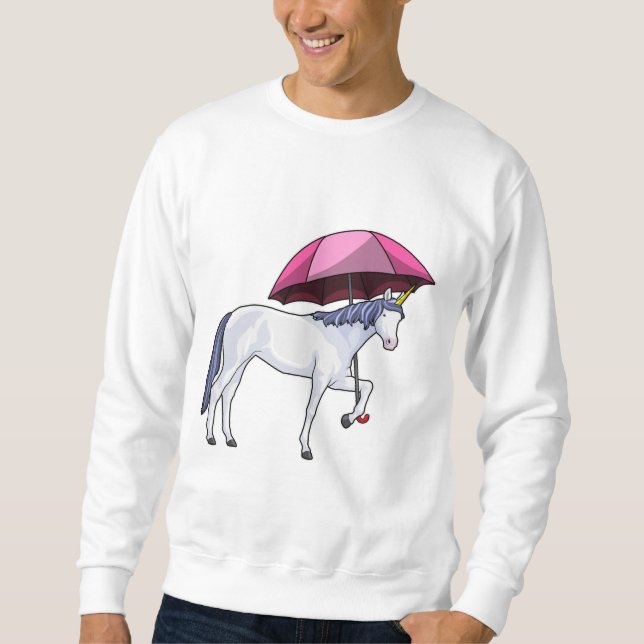 Sweatshirt Licorne avec parapluie (Devant)