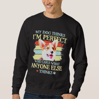 Sweatshirt L'Idée D'Art Chien Corgi Idéal Pour La Famille