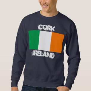 Sweatshirt Liège, Irlande avec le drapeau irlandais