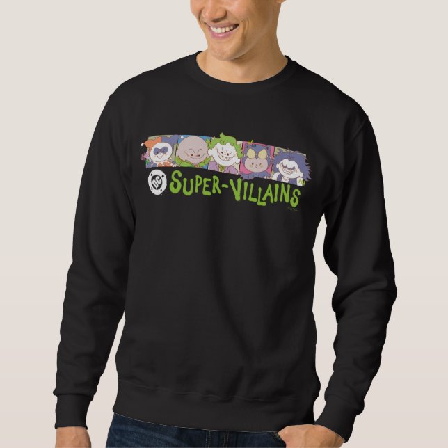 Sweatshirt Ligne de dessins animés des Super-Vilains de DC (Devant)