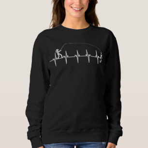 Sweatshirt Ligne de tringle à battement de coeur Ekg Pulse Fi