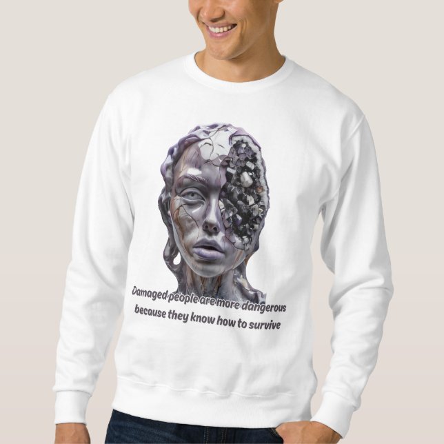 Sweatshirt Ligne De Vêtements De Desigs (Devant)